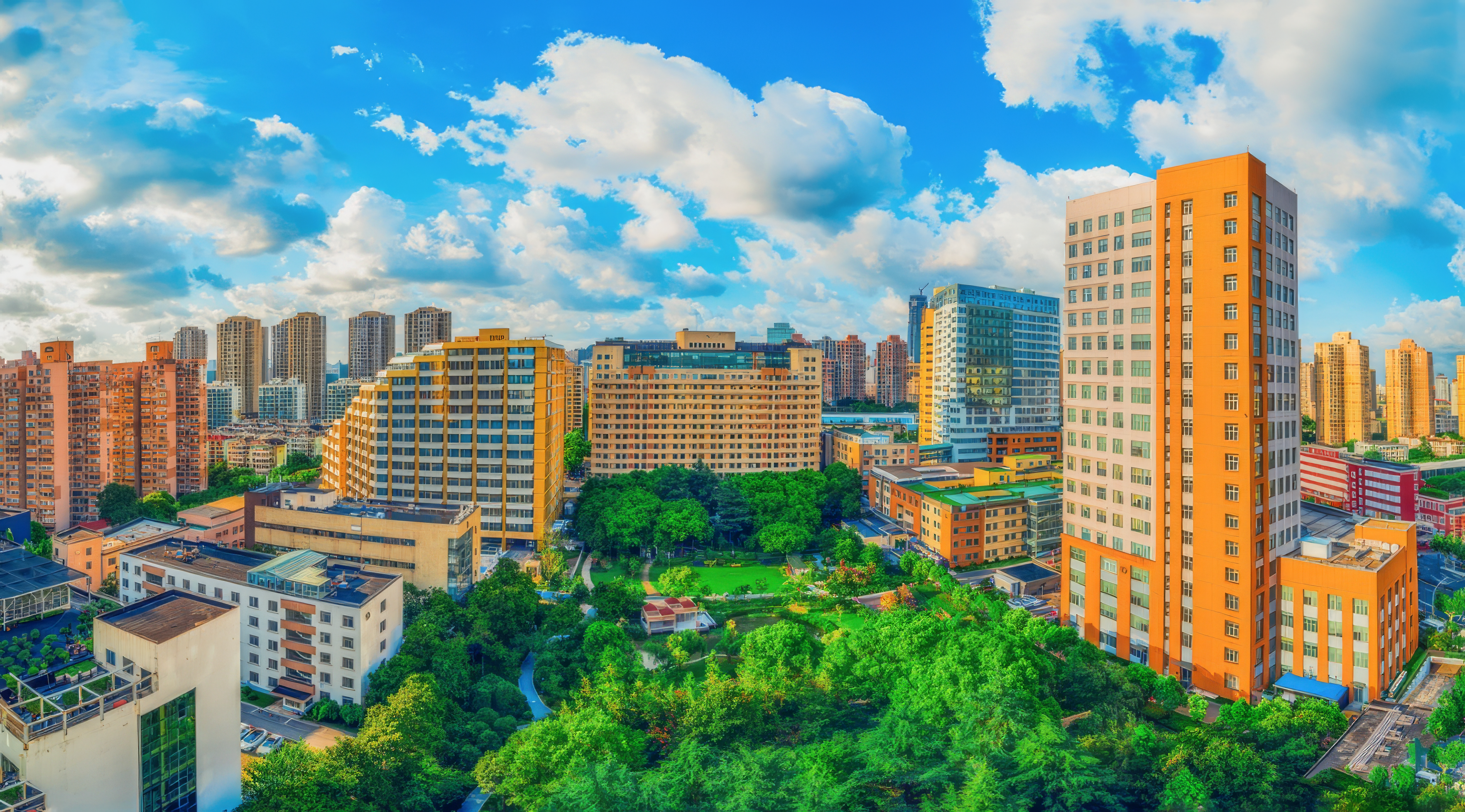 Shanghai Sixth People's Hospital hospital campus view in Shanghai