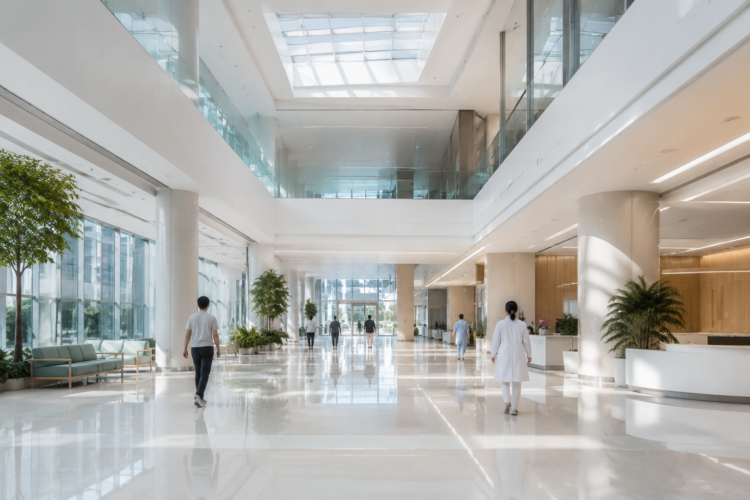 Modern Chinese hospital environment