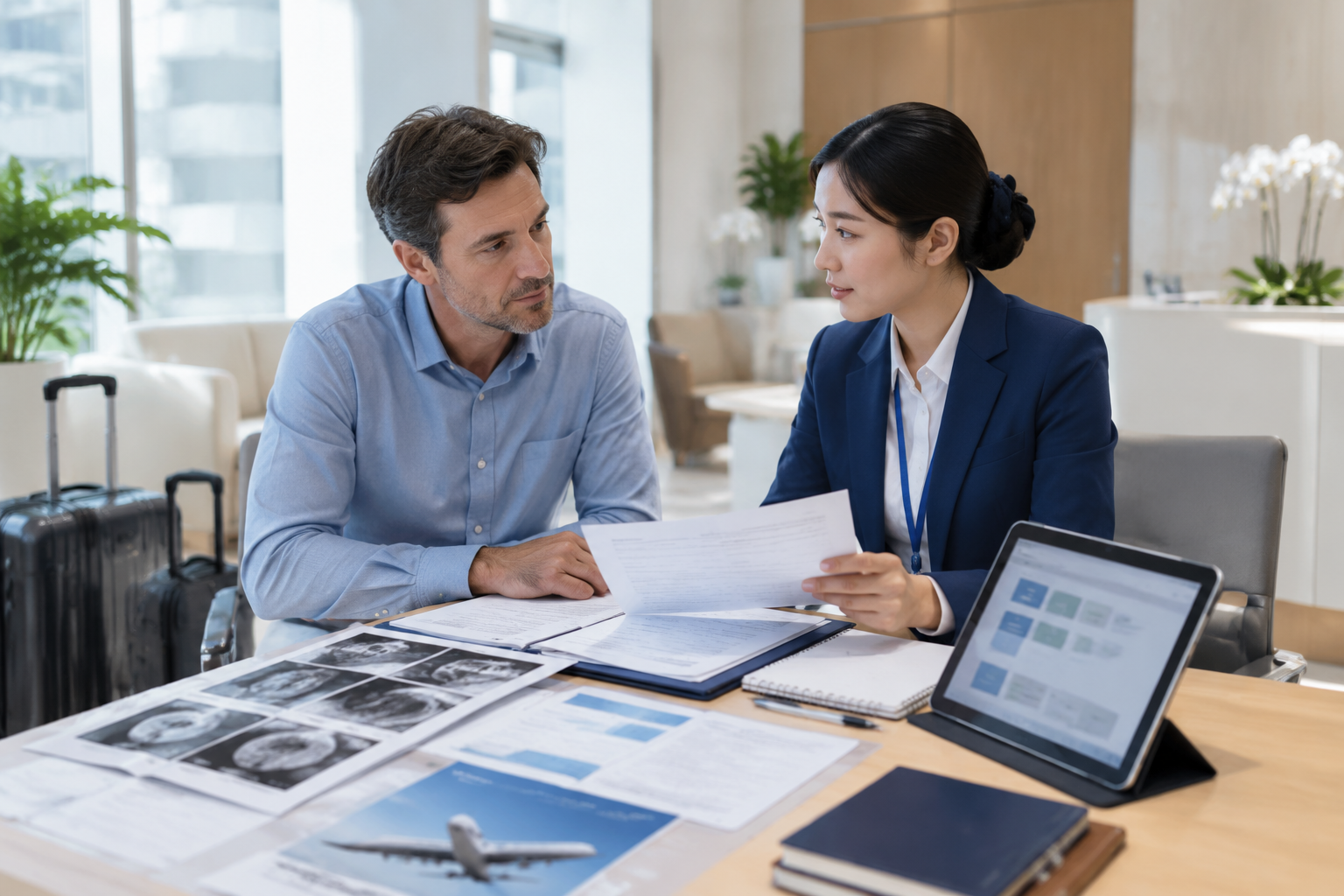 Cross-border medical coordination and pre-departure planning