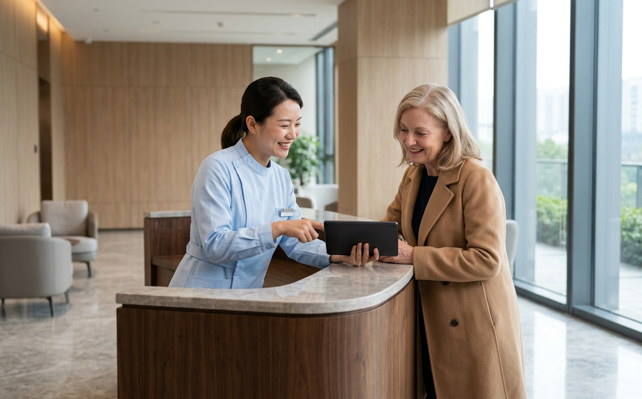 Health screening coordination in a modern hospital setting